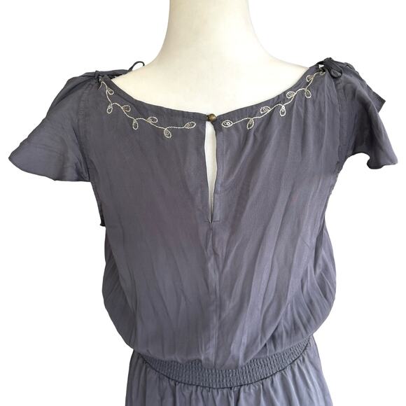 Robbi & Nikki Boho Fairy Dress S Embroidered Sequin Asymmetric Whimsigoth - Picture 6 of 13